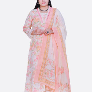 Blush Bloom Anarkali Ensemble(3piece) (AS2407)